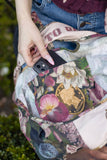 Make a Wish Linen Tote Bag | Whimsical Boho Floral Market Bag