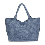 Sky's The Limit Large Denim Tote | Woven Denim | Sol and Selene