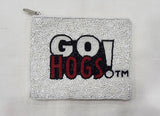 Arkansas Razorbacks Beaded Zip Pouch – Go Hogs