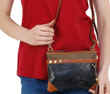 Brook Leather Crossbody Black Brown