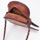 American Darling Floral Hand-Tooled Leather Crossbody Bag | Shoe Shape Western Purse