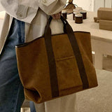 Slouchy Tote Bag – Large Capacity Everyday Carry Brown