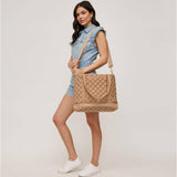 Lanya Quilted Nylon Travel Tote in Natural