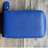 Accordion Style Card ID Wallet Royal Blue
