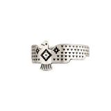 Thunderbird Sky Etched Brass Cuff Bracelet
