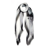 Blue Pacific White Horses Silk & Micromodal Scarf