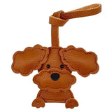 Do Everything In Love Vegan Leather Brown Dog Bag Charm