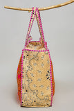 LOVE Bandana Quilted Tote Bag | Orange Multi