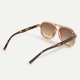 Tortoise Square Sunglasses | Light Brown