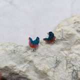 Chicken Stud Earrings Set Of 3