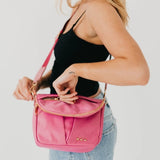 Tilly Nylon Crossbody Bag Rose Pink