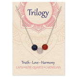 Healing Trilogy Stone Bead Necklace
