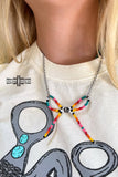 Bandera Bow Necklace | Beaded Western Statement Necklace