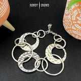 Western Layering Blackjack Circle Link Bracelet