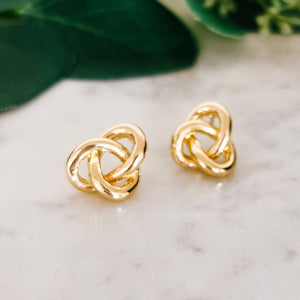 Twisted Knot Stud Earrings