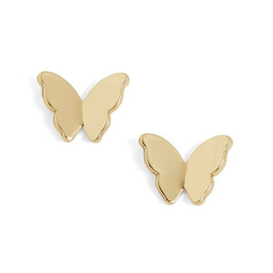 Butterfly Stud Earrings - Gold