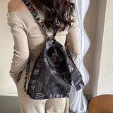 Colorful Printed Lightweight Adjustable Crossbody Backpack