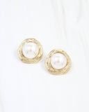 Enoch Pearl Stud Earrings – Gold