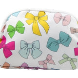 Multicolored Bow Pattern Belt Sling Bag