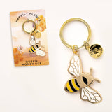 Honey Bee Keychain & Bag Charm – Nature & Garden Gift