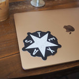 Texas Lone Star Decal Vinyl Sticker in Black