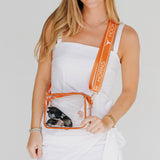 Bridget Clear Purse – Texas Patterned Straps | Dual Strap Set