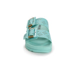 MUK LUKS Women's Grand Cayman Perforated Sandal | Adjustable Strap Flat