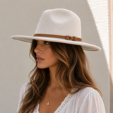 Cognac Brown Double-Strap Western Hat Band