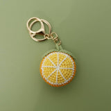 Crochet Fruit Keychain – Orange