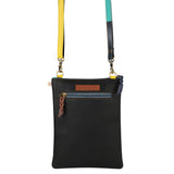 Colorful Small Leather Crossbody Front Cellphone pocket