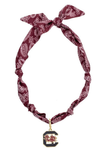 South Carolina Gamecocks Bandana Scarf Necklace | Gold Logo Pendant