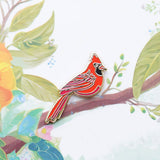 Red Cardinal Hard Enamel Pin