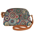 Printed Dome Cork Bag Crossbody Swirls