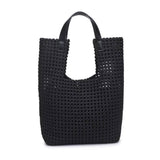 Zenith Zen Nude Hand-Woven Knot Tote with Zip Pouch
