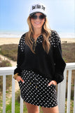 After Dark Polka Dot Skort | Black | Sizes S–3XL