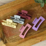 Rachel Matte Hair Clips Lilac Purple