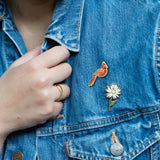 Red Cardinal Hard Enamel Pin