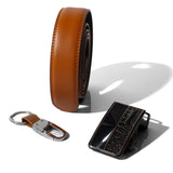 Mens Belt Buckle and Keychain Set