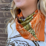 Small Bandana Patch Western Southwestern Wild Rag Scarf Accent