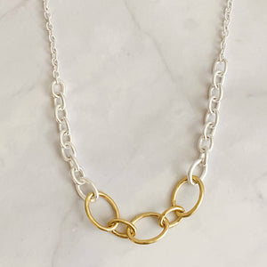 Ashton Chain Duo Two Tone Necklace