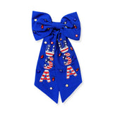 USA Sequin & Rhinestone Patriotic Hair Bow