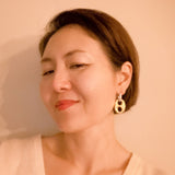 Glam Pave Western Equestrian Horse Bit Drop Earrings