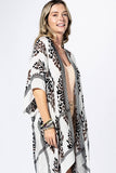 Sequoia Vine Kimono | Ivory Boho Viscose Layer