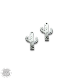 Turquoise and Silver Cactus Earring 3 Piece Set