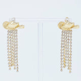 Glamourous Cowgirl Crystal Fringe Earrings