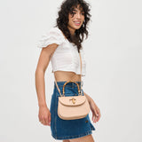 Allison Bamboo Top Handle Crossbody Natural