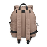 Alex Nylon Quilted Puffer Backpack Natural