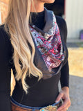 Valentine Paisley Wild Rag | 36" Satin Western Scarf