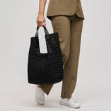 Zenith Zen Nude Hand-Woven Knot Tote with Zip Pouch