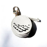 Sports Vegan Leather Bag Charm Keychain Golf